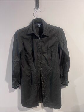 GAP Black Button-Down Shirt Dress | Size 6